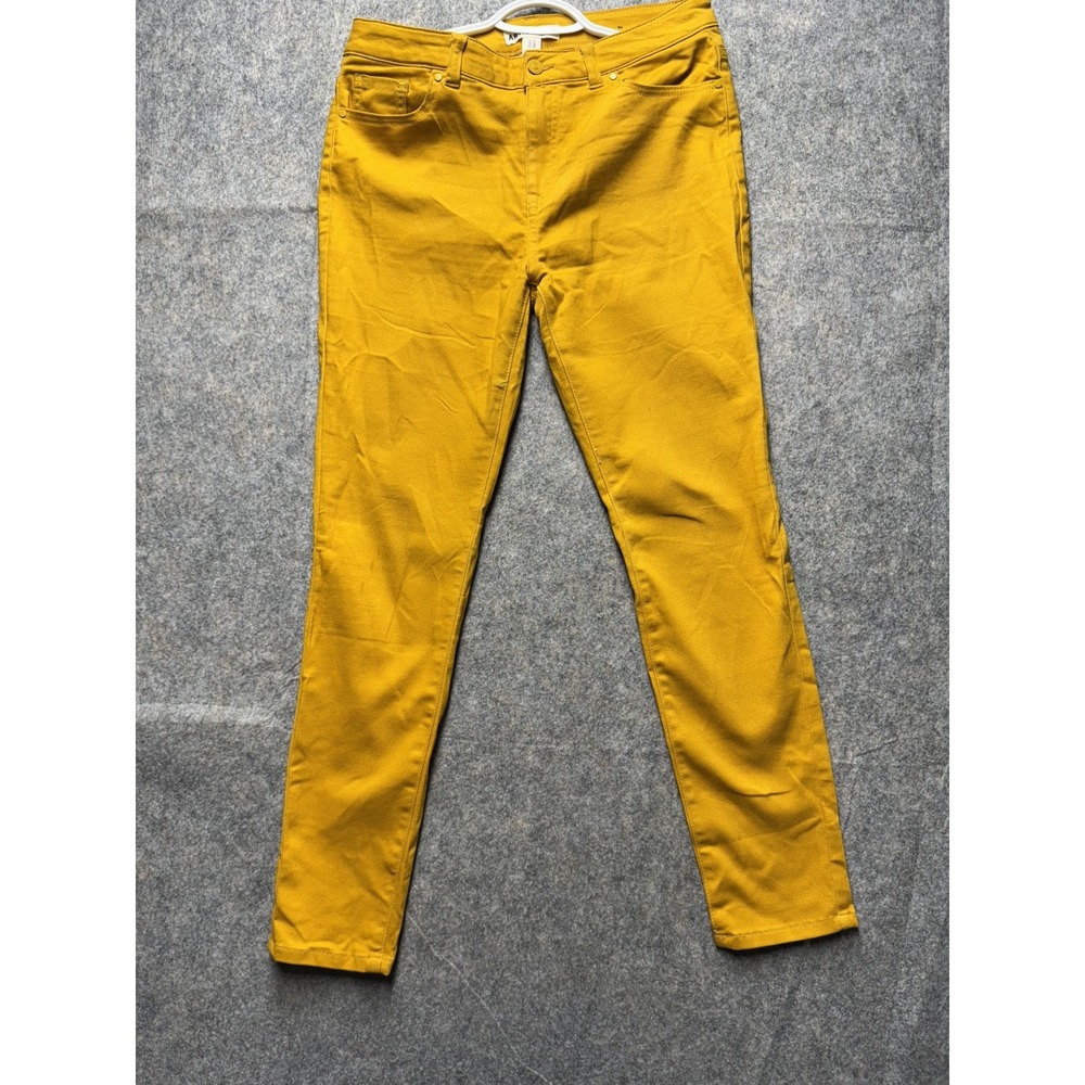 Artisan NY Pants Womens 10 Yellow Slim Stretch Cotton Blend Jeans Casual